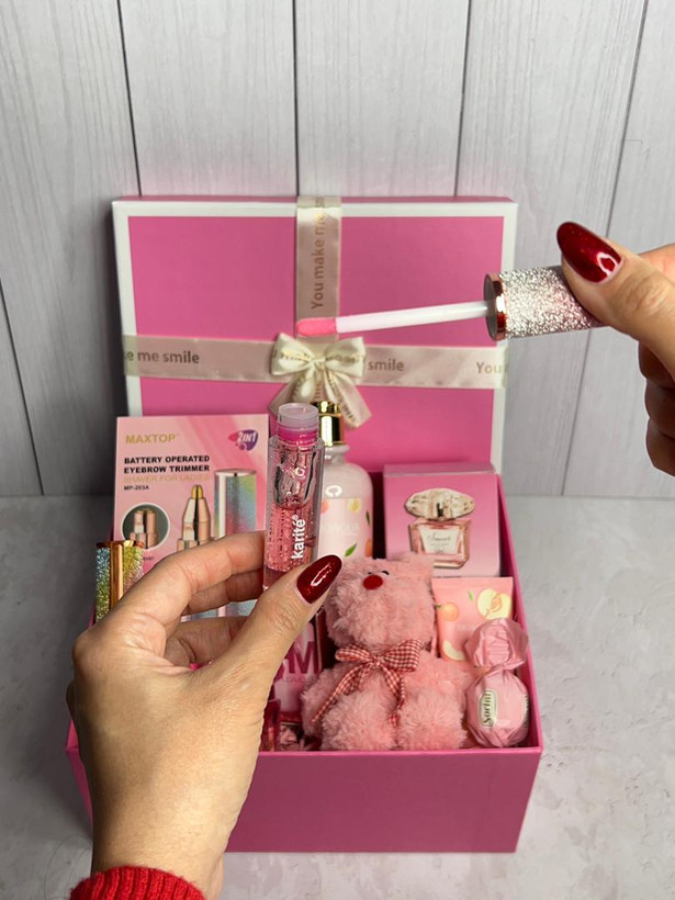پک کادو ولنتاین دخترونه، باکس هدیه صورتی ۲۲۱